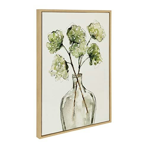 Kate and Laurel 23" x 33" Sylvie Greenery Vase Framed Canvas Wall Art: $76.49 Kate and Laurel 23" x 33" Sylvie Greenery Vase Framed Canvas Wall Art: $76.49