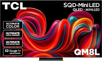 TCL QM8L Series 65QM8L 65" 4K QLED Mini-LED Smart TV for $1,078 + free shipping