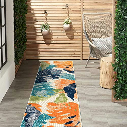 Rugshop Palm Arles 2' x 7' Indoor/Outdoor Floral Runner Rug: $23.74 Rugshop Palm Arles 2' x 7' Indoor/Outdoor Floral Runner Rug: $23.74
