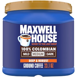 Maxwell House 100% Colombian Ground Coffee 23-oz. Canister for $9.21 via Sub. & Save + free shipping w/ Prime