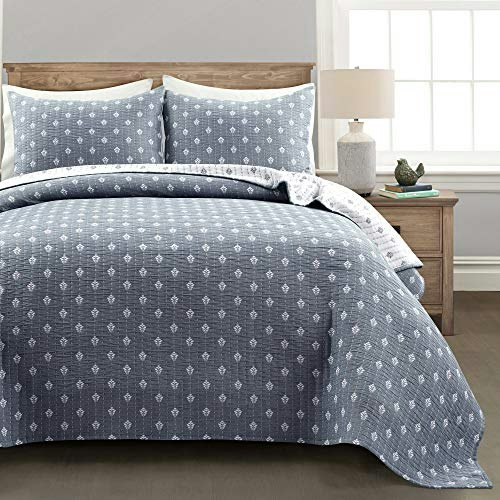 Lush Decor Kantha Leaf Cotton Quilt 3-Piece King Set: $68.39 Lush Decor Kantha Leaf Cotton Quilt 3-Piece King Set: $68.39