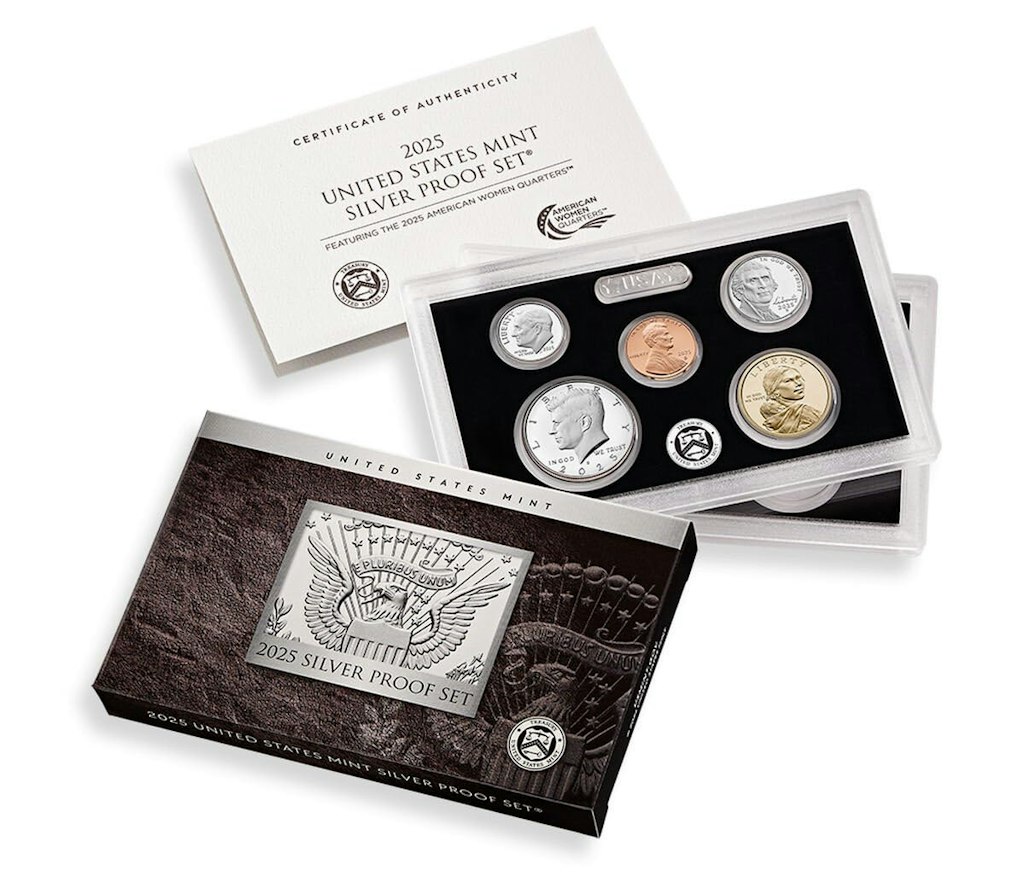 2025 S Silver Proof Set Collection (US Mint Brilliant Uncirculated): $495 2025 S Silver Proof Set Collection (US Mint Brilliant Uncirculated): $495