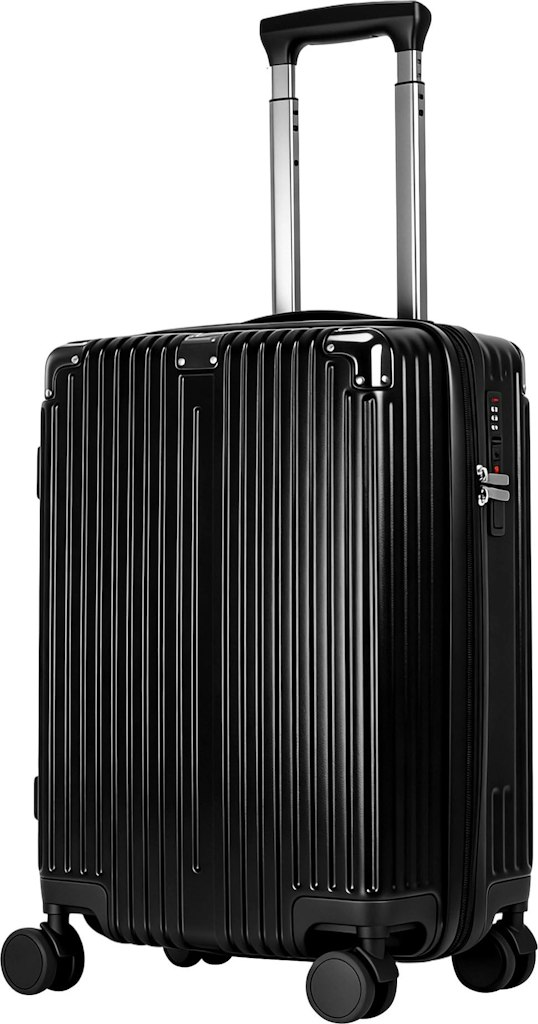 20" Hard Shell Carry-On Luggage w/ Spinner Wheels & USB Port: $48