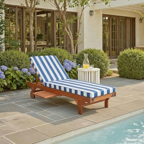 Safavieh Newport Wood Outdoor Chaise Lounge: $254.98 Safavieh Newport Wood Outdoor Chaise Lounge: $254.98