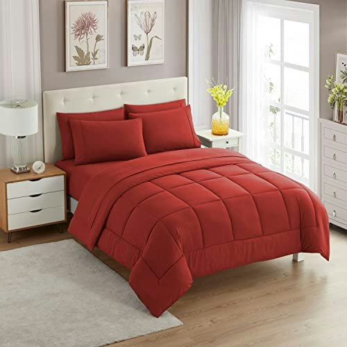 Sweet Home Collection 7-Piece Queen Comforter Set: $36.79
