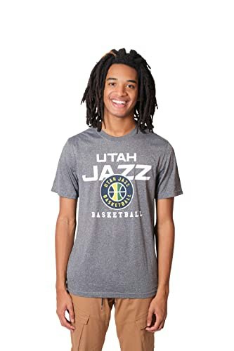 Ultra Game Utah Jazz Men's Arched Plexi Short Sleeve T-Shirt: $8.40
