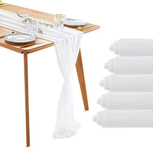 B-Cool 10-Foot Chiffon Table Runner 5-Pack: $12.70