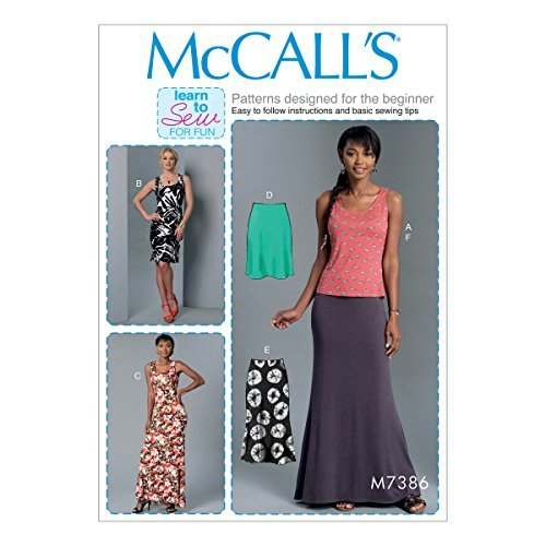 McCall's Misses Knit Tank Top, Dress, and Skirt Sewing Pattern: $11.94 McCall's Misses Knit Tank Top, Dress, and Skirt Sewing Pattern: $11.94