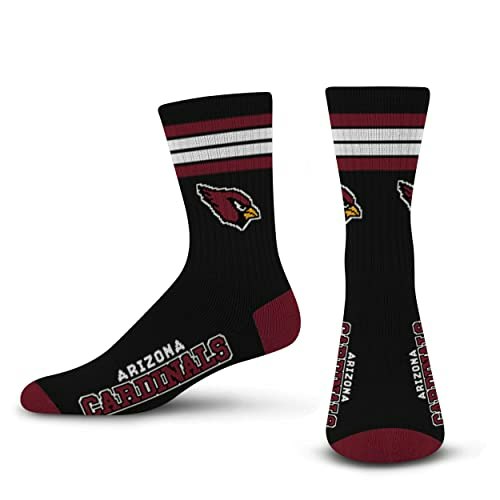 Arizona Cardinals 4-Stripe Deuce Men's Socks: $13.08
