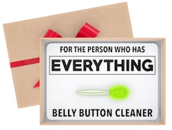 Jergrim Belly Button Lint Brush Gag Gift for $6.50 + free shipping w/ Prime