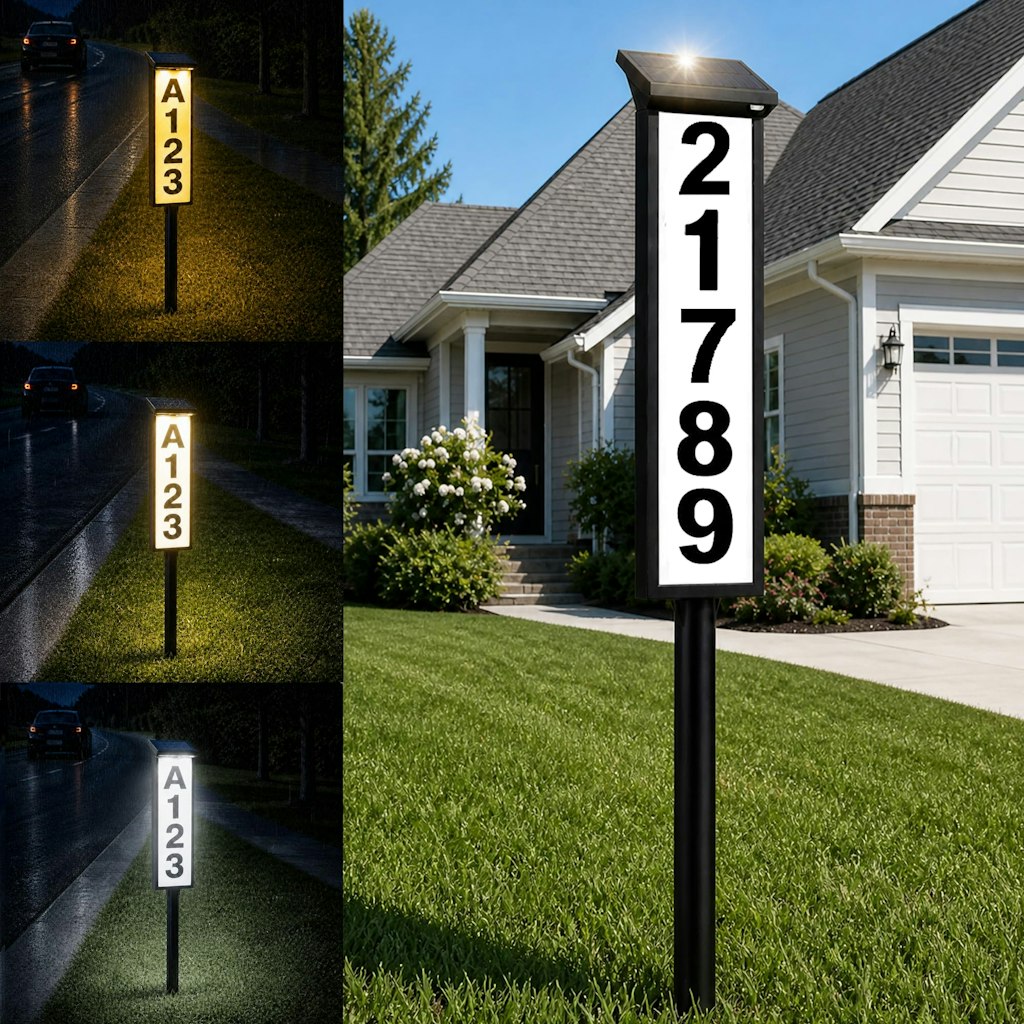 Yeelight Solar LED Address Sign: $34 Yeelight Solar LED Address Sign: $34
