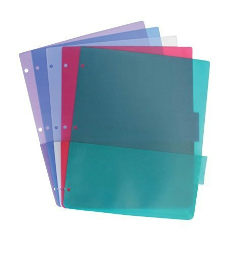 School Smart Tabbed Poly Binder Pocket Pages 5-Pack: $6.62 School Smart Tabbed Poly Binder Pocket Pages 5-Pack: $6.62