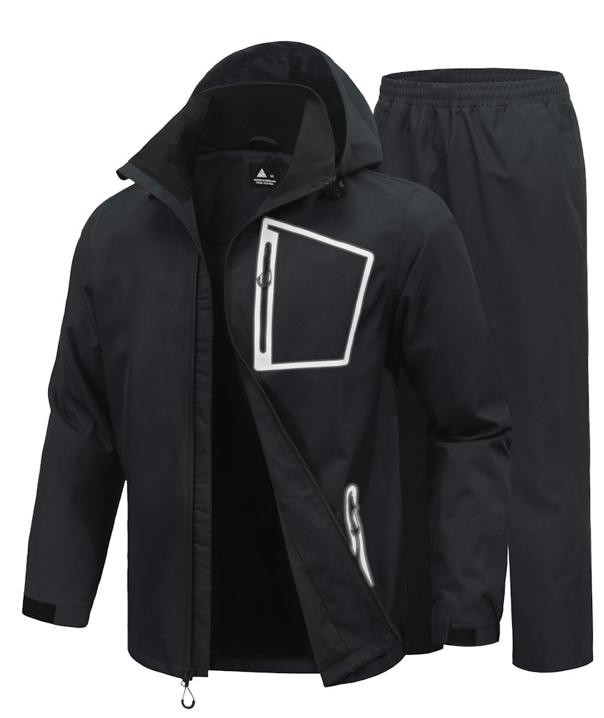 Swisswell Men's Reflective Waterproof Rain Suit: $20
