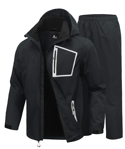 Swisswell Men's Reflective Waterproof Rain Suit for $20 + free shipping w/ Prime