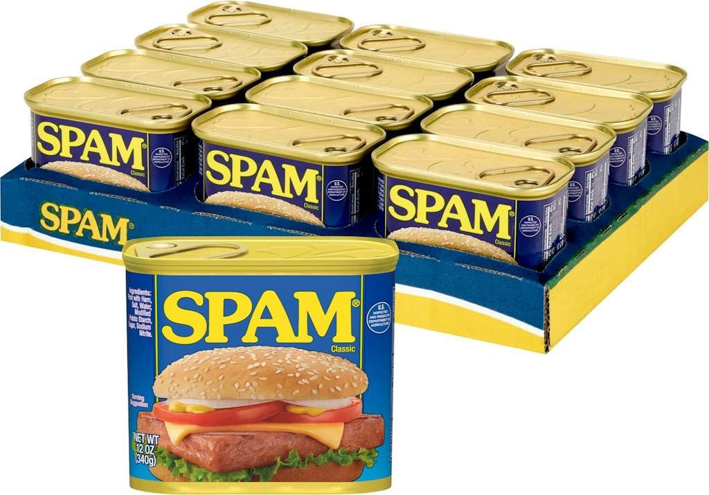 SPAM 12-oz. Can 12-Pack: $27 via Sub. & Save SPAM 12-oz. Can 12-Pack: $27 via Sub. & Save