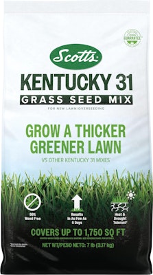 Scotts Kentucky 31 Grass Seed Mix 7-lb. Bag for $15 + free shipping w/ Prime