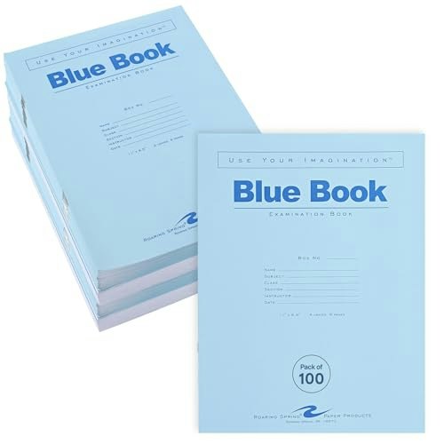 Roaring Spring Exam Blue Books 100-Pack: $26.10