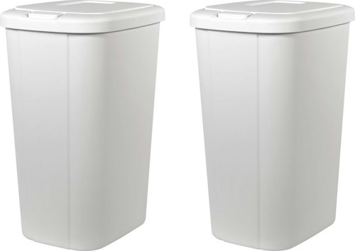 Hefty 13.3-Gallon Kitchen Touch Top Trash Can 2-Pack for $17 + free shipping w/ $35