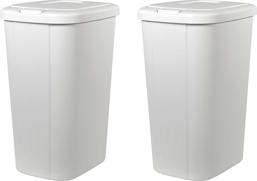 Hefty 13.3-Gallon Kitchen Touch Top Trash Can 2-Pack: $17