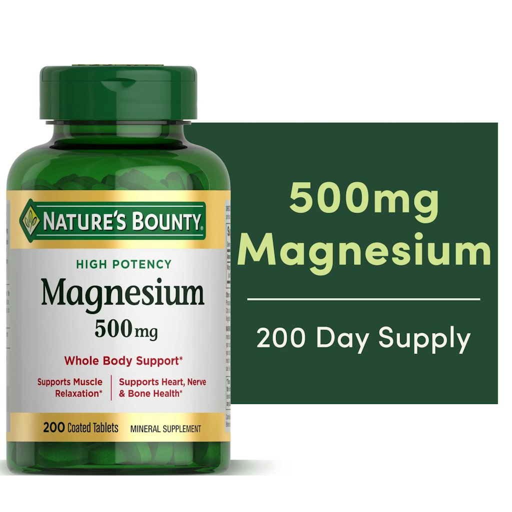 Nature's Bounty 200-Tablet 500mg Magnesium Oxide Supplement: $7.47 Nature's Bounty 200-Tablet 500mg Magnesium Oxide Supplement: $7.47