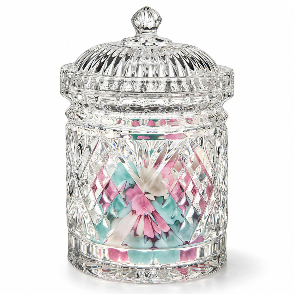 Godinger Dublin Crystal Biscuit Barrel Storage Canister Jar: $13 Godinger Dublin Crystal Biscuit Barrel Storage Canister Jar: $13