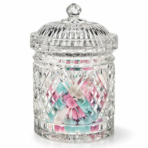 Godinger Dublin Crystal Biscuit Barrel Storage Canister Jar for $13 + free shipping w/ Prime