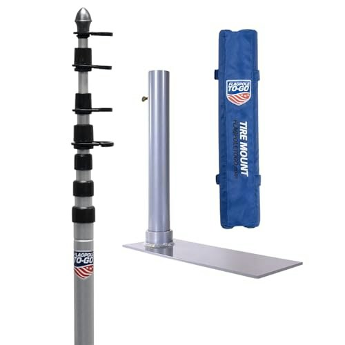 Flagpole-to-Go 20-Foot Tailgate Flagpole and Tire Mount Kit: $79.03