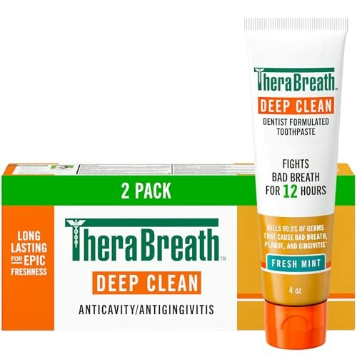 TheraBreath Deep Clean Toothpaste 2-Pack: $8.12
