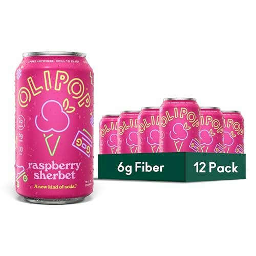 Olipop Raspberry Sherbet Prebiotic Soda 12-Pack: $14.24 Olipop Raspberry Sherbet Prebiotic Soda 12-Pack: $14.24