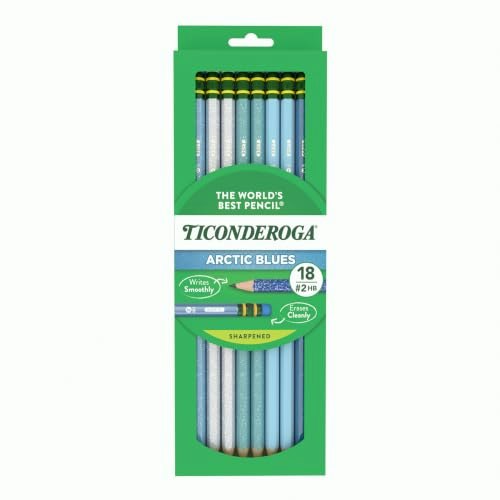 Ticonderoga Arctic Blues Pre-Sharpened Pencils 18-Pack: $7.11 Ticonderoga Arctic Blues Pre-Sharpened Pencils 18-Pack: $7.11