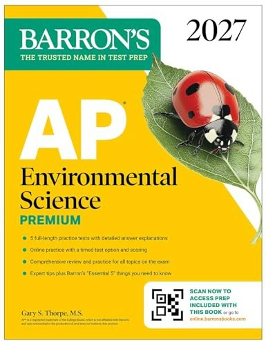 Barron's AP Environmental Science Premium 2027 Prep Book: $23