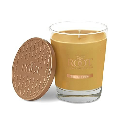 Root Candles Large Bourbon Pear Scented Veriglass Candle: $22.99 Root Candles Large Bourbon Pear Scented Veriglass Candle: $22.99