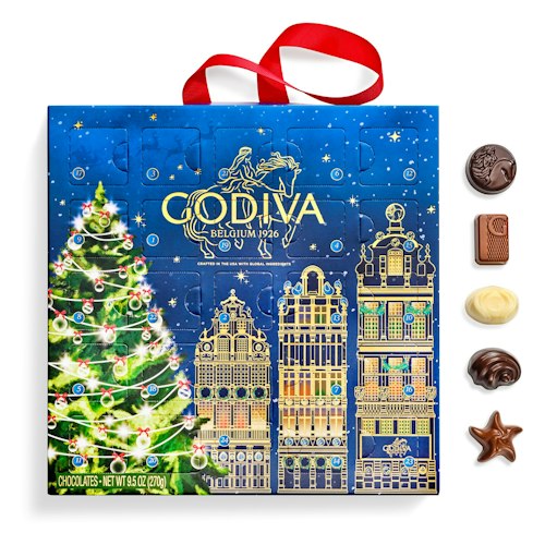 GODIVA Limited Edition Luxury Chocolate Advent Calendar, 24 pc for $49 + free shipping