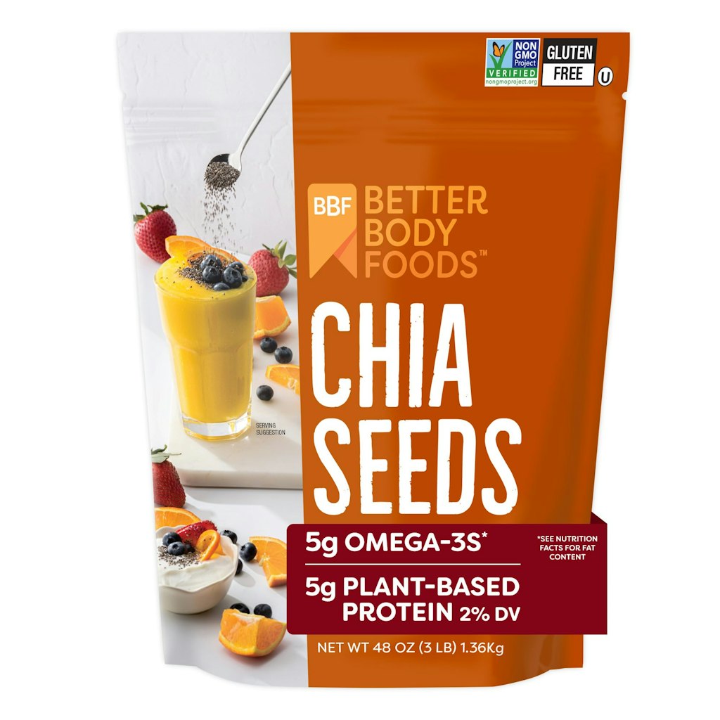 BetterBody Foods Chia Seeds 3-lb. Bag: $15 BetterBody Foods Chia Seeds 3-lb. Bag: $15