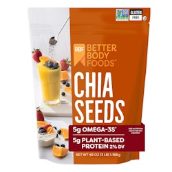 BetterBody Foods Chia Seeds 3-lb. Bag for $15 + free shipping w/ Prime