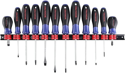 WorkPro 12-Piece Magnetic Screwdriver Set for $17 + free shipping w/ $35