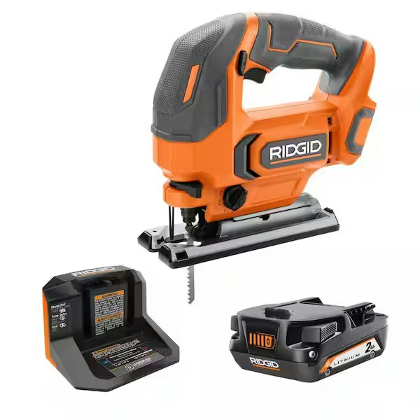 Ridgid 18V Cordless Jig Saw Kit w/ Battery & Charger: $129