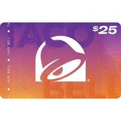 Taco Bell $25 Gift Card for $20 + email delivery