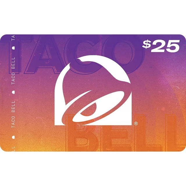 Taco Bell $25 Gift Card: $20
