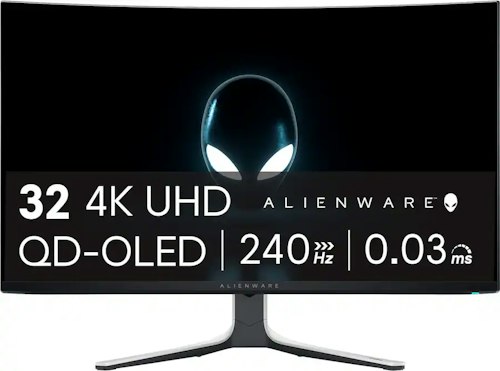 Alienware 32" 4K HDR 240Hz G-SYNC QD-OLED Gaming Monitor for $770 + free shipping