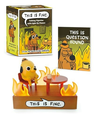 This Is Fine Talking Figurine: $9.88
