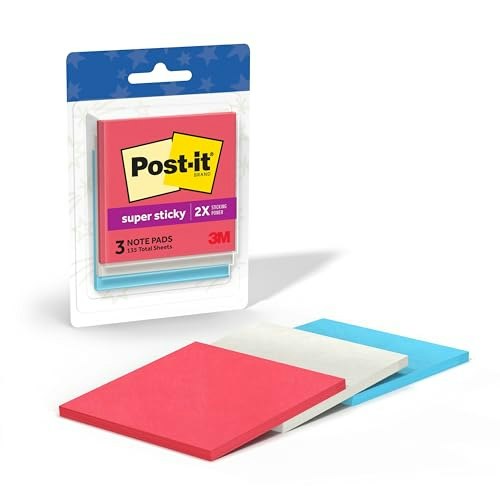 Post-it 3" x 3" Super Sticky Notes 3-Pack: $3.52 Post-it 3" x 3" Super Sticky Notes 3-Pack: $3.52