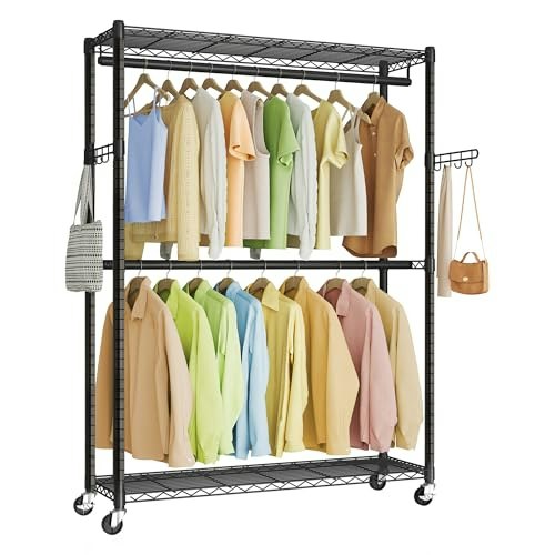 Songmics Heavy-Duty Rolling Garment Rack: $48.79 Songmics Heavy-Duty Rolling Garment Rack: $48.79