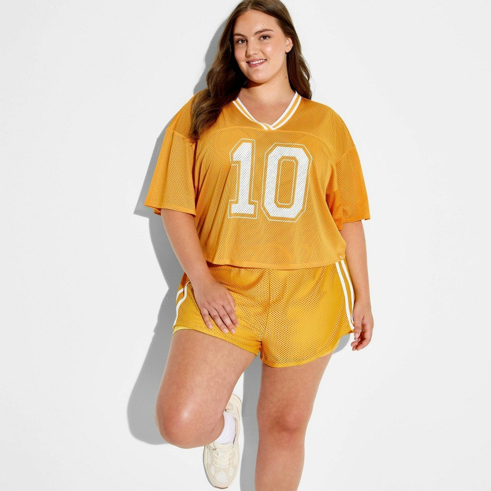 JoyLab Women's Mesh Short Sleeve Jersey Top 3X: $20 JoyLab Women's Mesh Short Sleeve Jersey Top 3X: $20