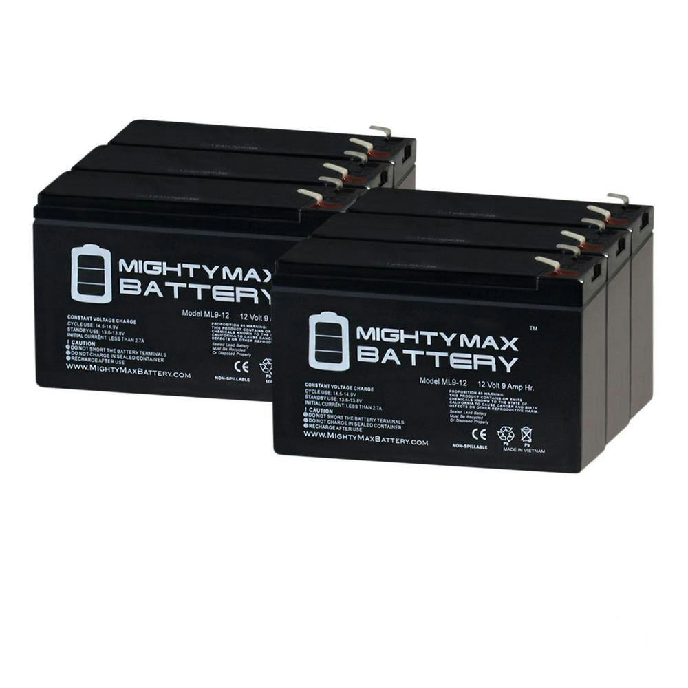 Liebert GXT3 6000RT208 12V 9Ah UPS Replacement Battery 6-Pack: $118.99