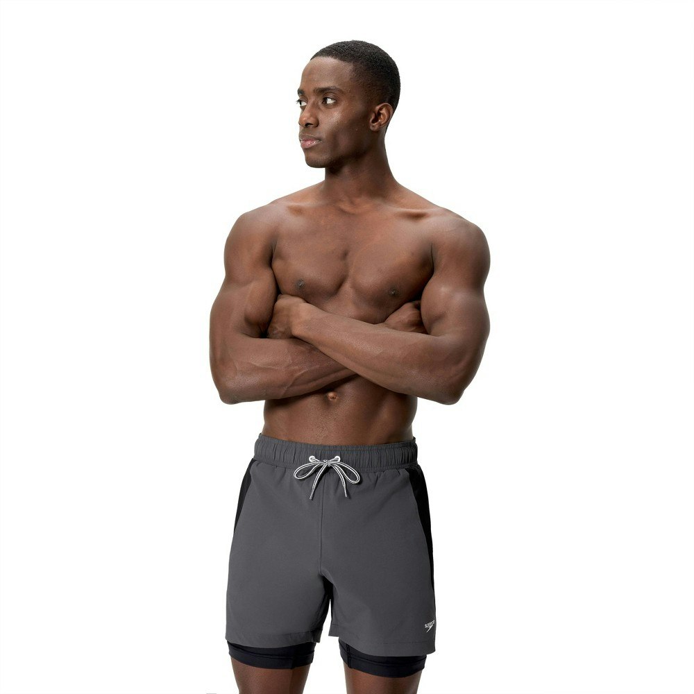 Speedo Men's 5.5-inch Performance Volley Compression Liner Swim Trunks: $45 Speedo Men's 5.5-inch Performance Volley Compression Liner Swim Trunks: $45