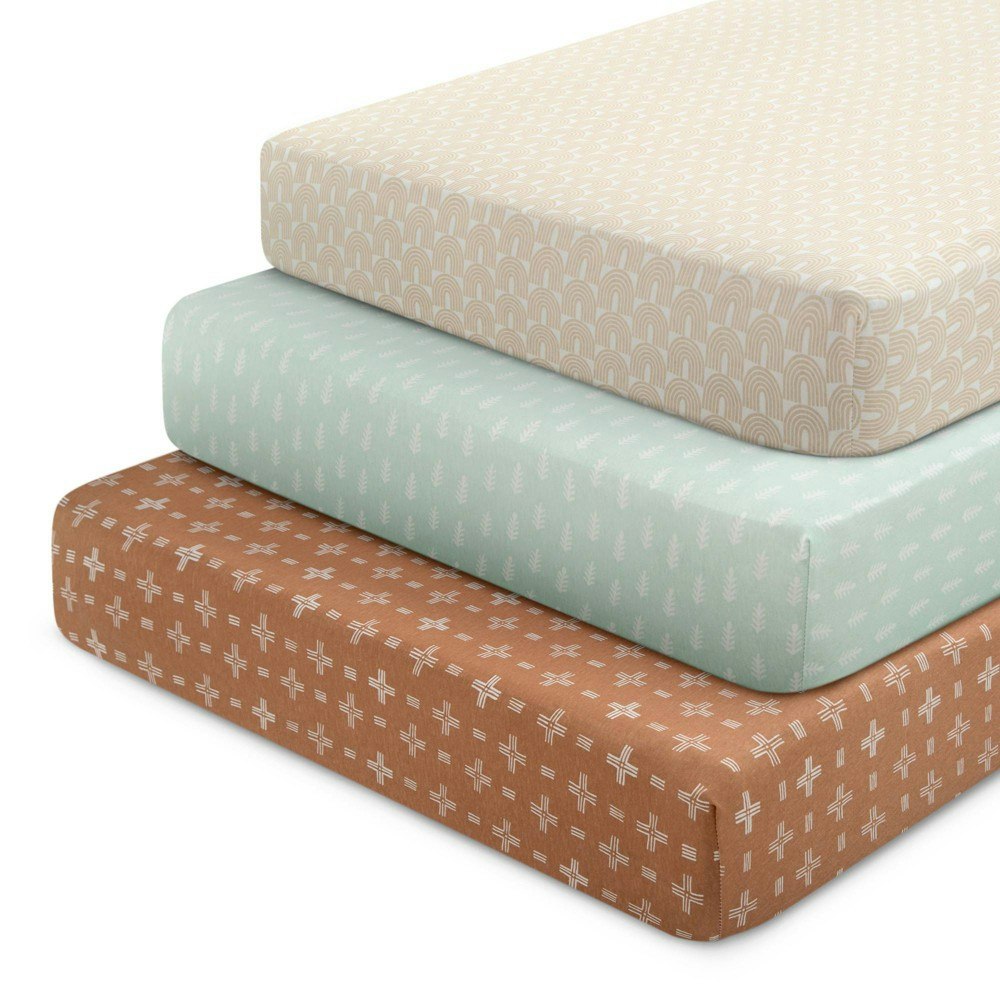 Delta Children Organic Cotton Fitted Crib Sheets 3-Pack: $29.99