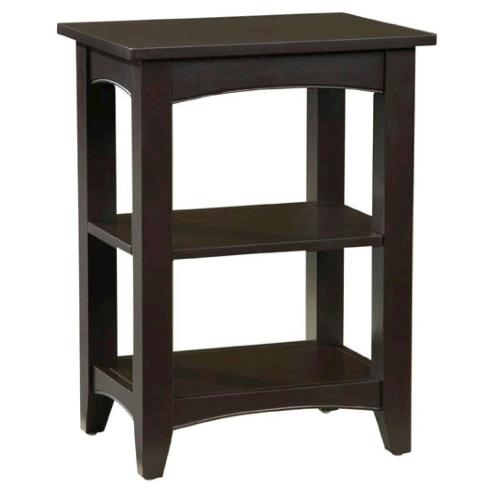 Alaterre Furniture 2-Shelf Wood Side Table: $129.99
