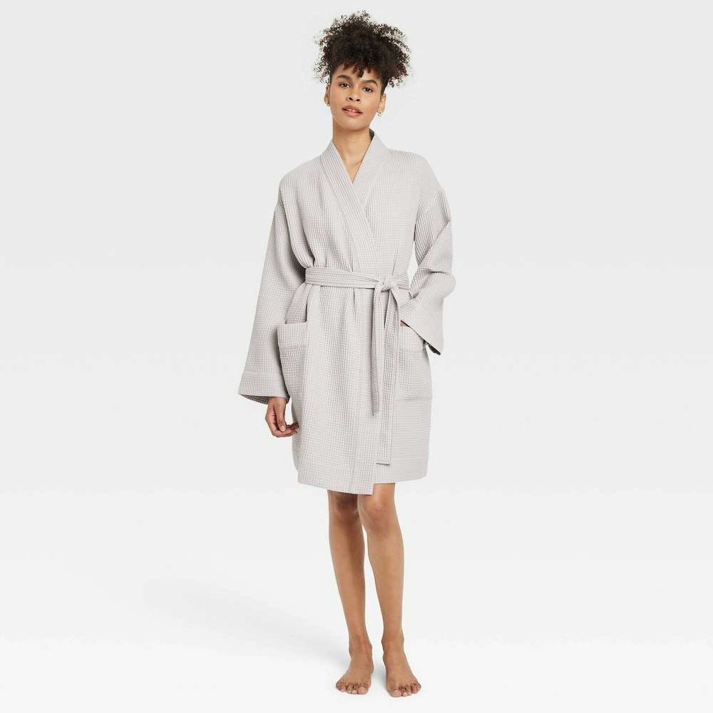Auden Women's Waffle Short Robe: $35 Auden Women's Waffle Short Robe: $35