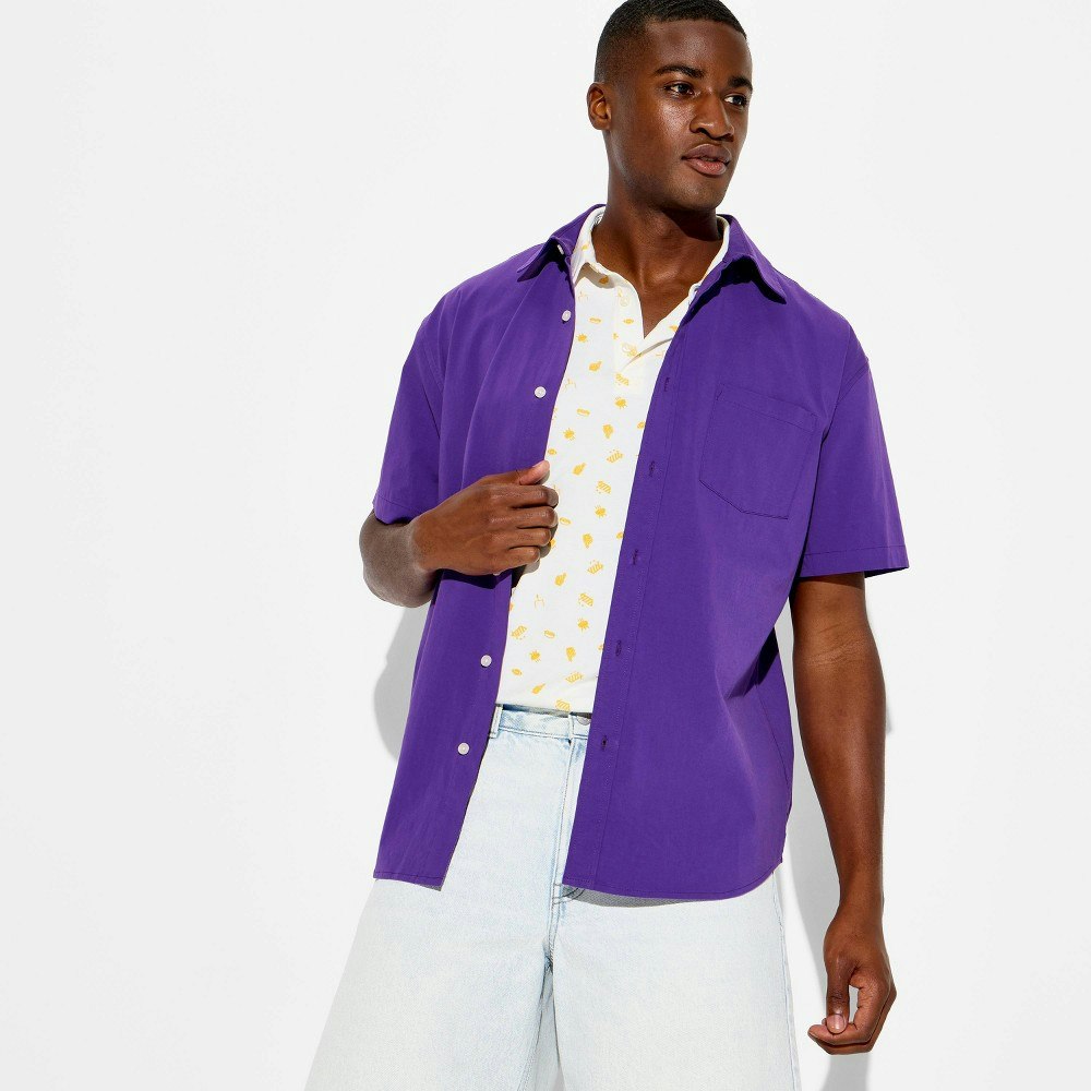 Goodfellow & Co Men's Game Day Full Button Camp Shirt: $30 Goodfellow & Co Men's Game Day Full Button Camp Shirt: $30